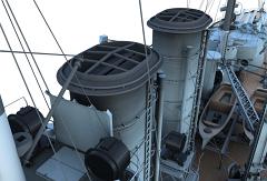 CK128-Partial Ship-Port Side-Cmd Bridge towards Funnels